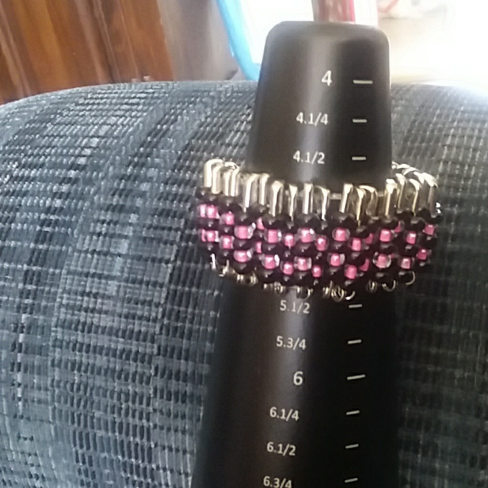 Glass beaded bracelet